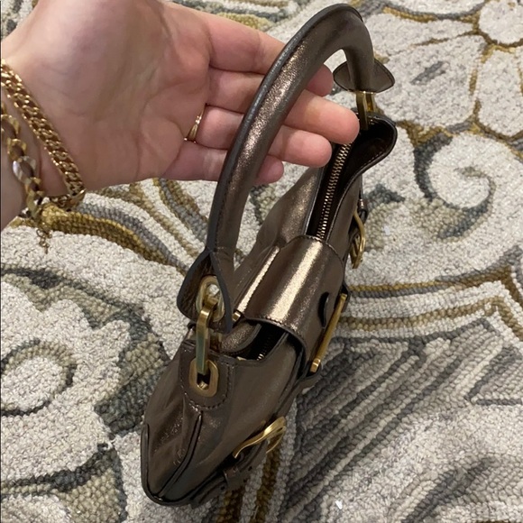 💕 Jimmy choo bronze metallic leather satchel 💕 - Picture 11 of 16